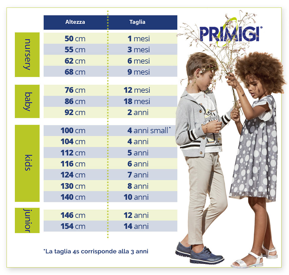 Guida alle hotsell taglie primigi